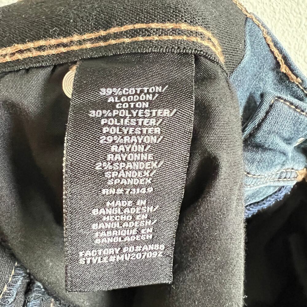 ONE5ONE Goddess High Rise Trouser Straight Leg Jeans Womrn's 6/28 Dark Wash - Picture 8 of 8